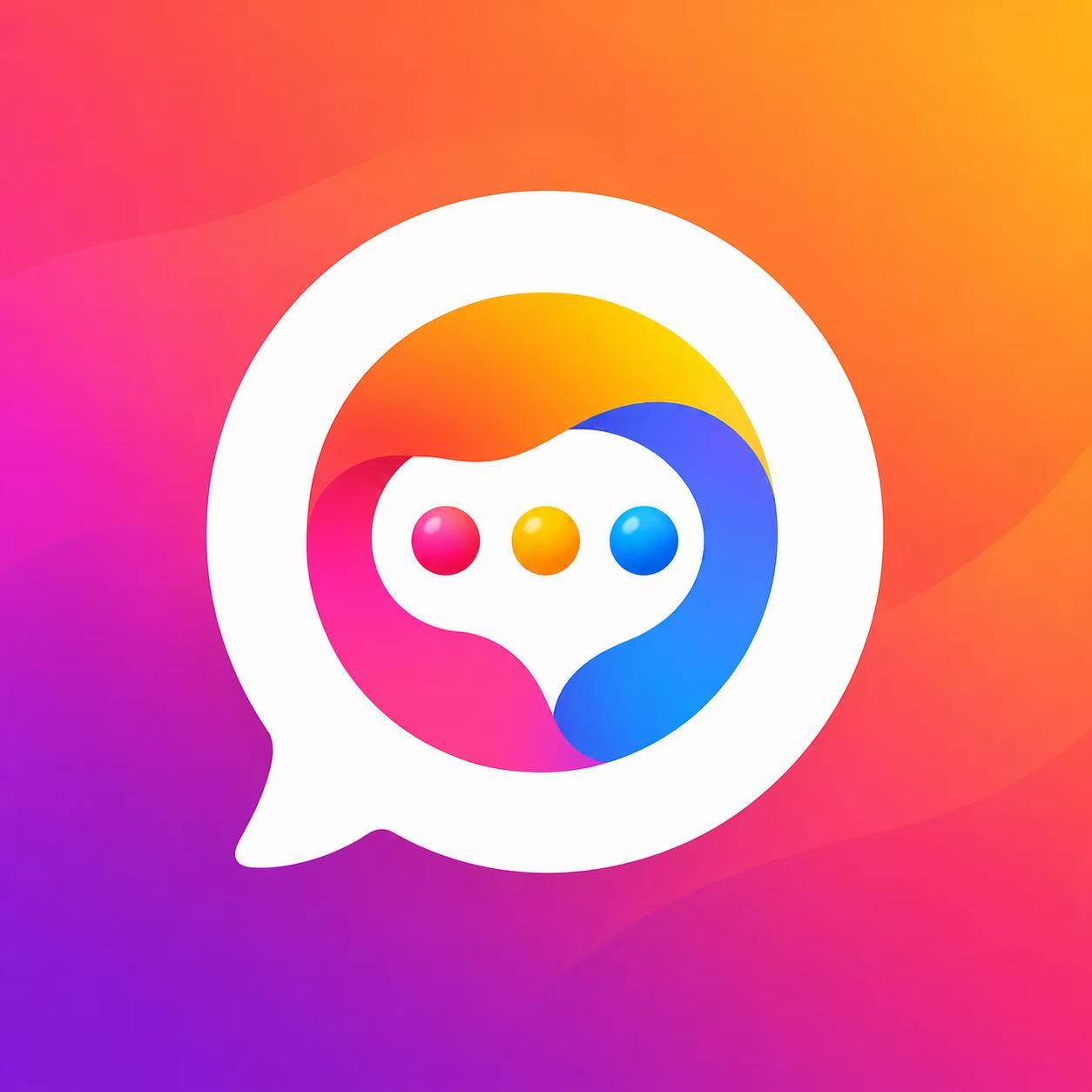 彩聊 Logo